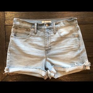 Madewell High-Rise Denim Shorts - Size 28